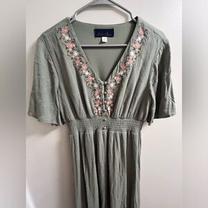 Maxi Sage green dress